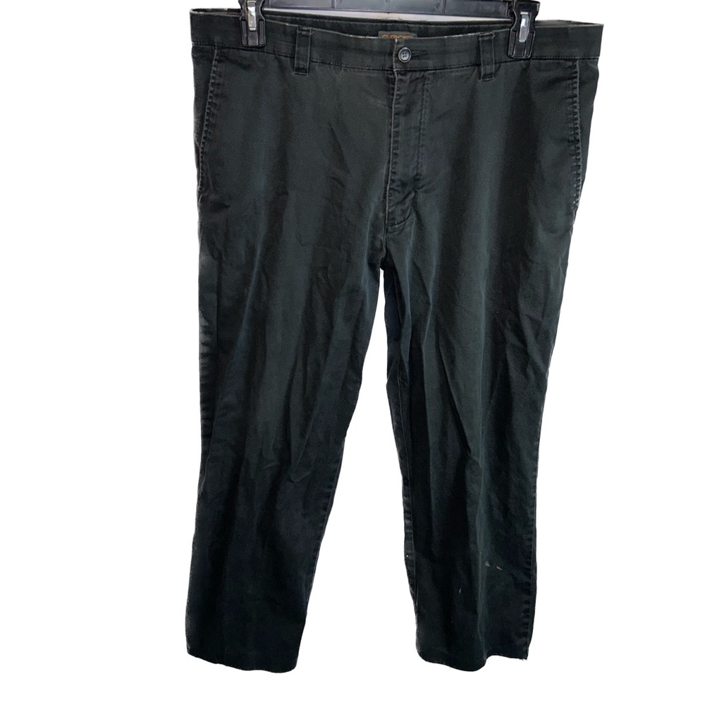 Cherokee Pants Workwear Nano-Tex Technology Khaki Bottoms High Waist Full Length